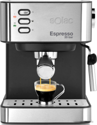 Рожковая помповая кофеварка Solac Espresso 20 Bar (нержавеющая сталь)
