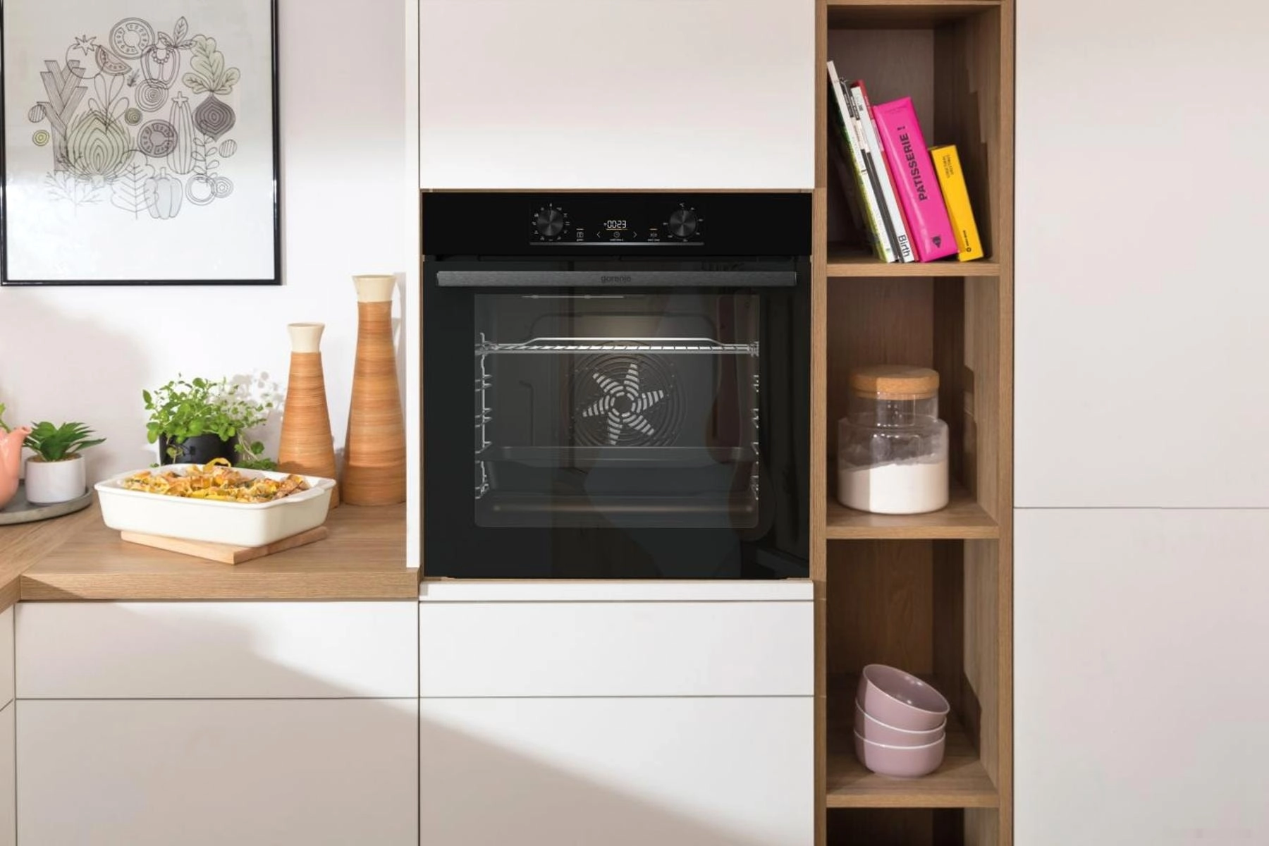 Оформляй духовой шкаф Gorenje BO6735E02BK дешево