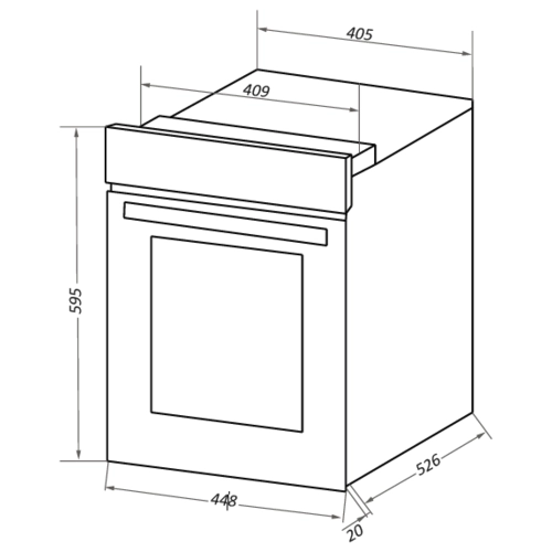 Электрический духовой шкаф Maunfeld EOEC516B