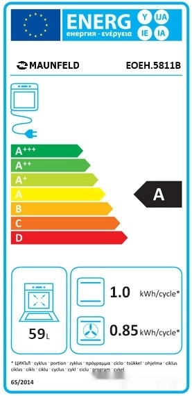 Электрический духовой шкаф Maunfeld EOEH.5811B