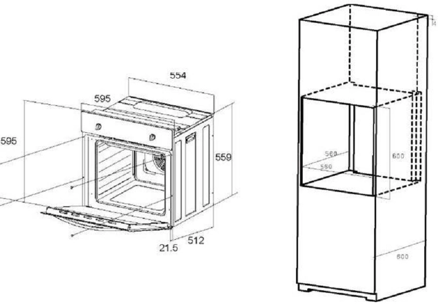 Духовой шкаф Maunfeld EOEM 589W