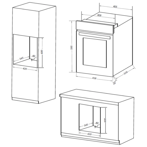 Электрический духовой шкаф Maunfeld EOEM516B