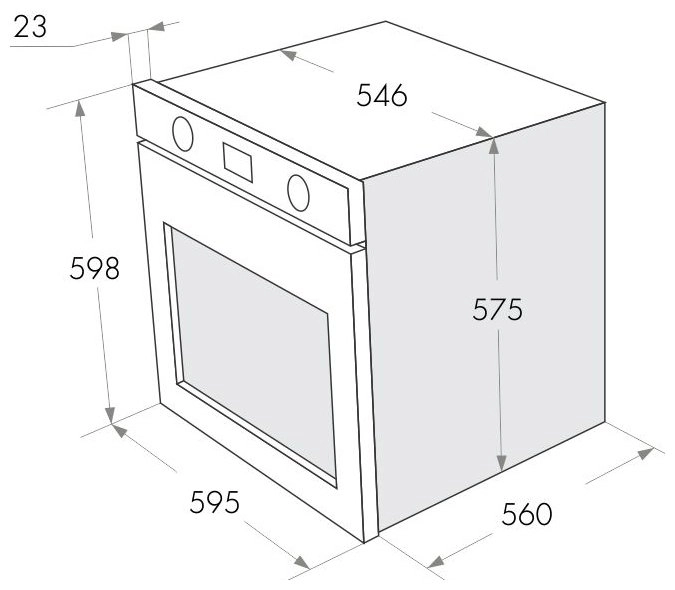 Духовой шкаф Maunfeld MEOFG 676RBG TRS