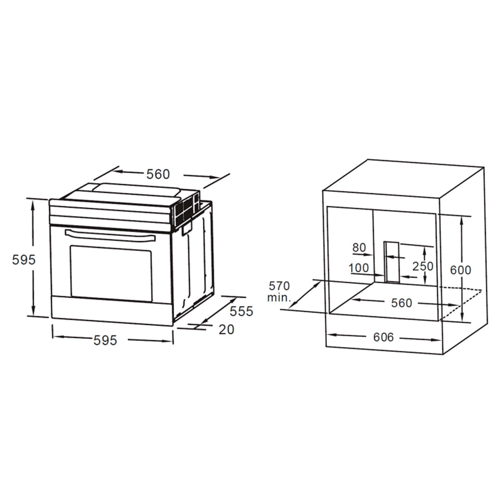 Газовый духовой шкаф Maunfeld MOGS703B2