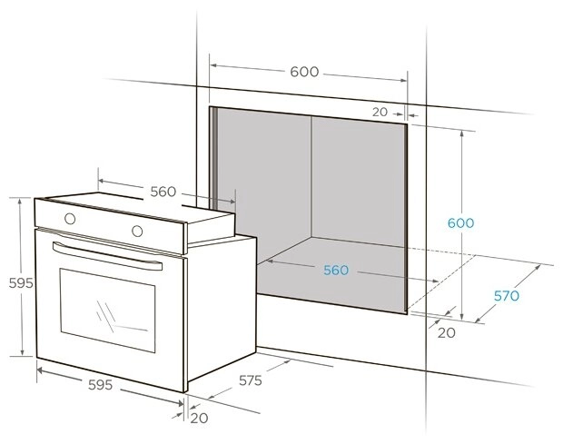 Электрический духовой шкаф Midea MO47001GB