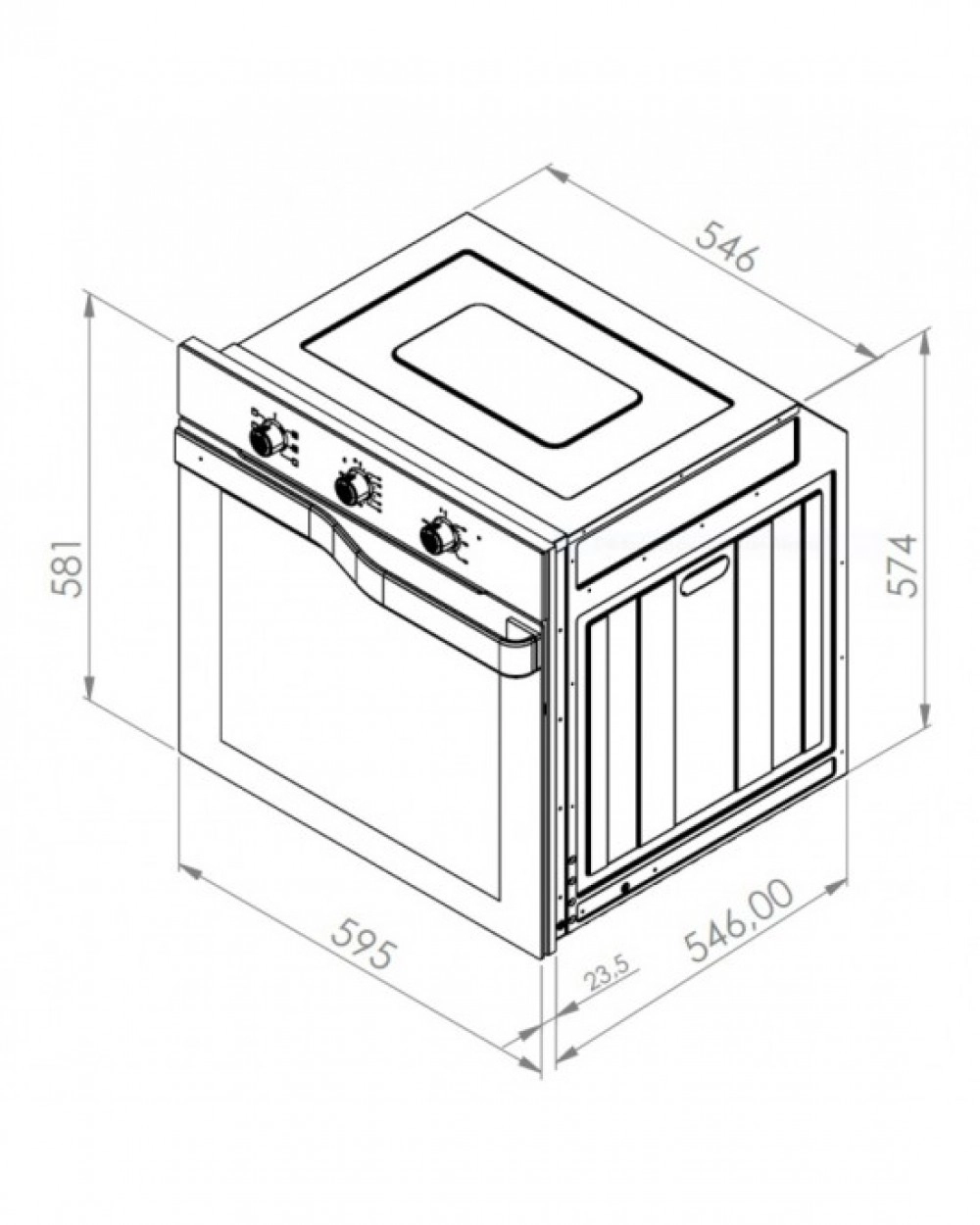 Электрический духовой шкаф Schtoff Decor 600