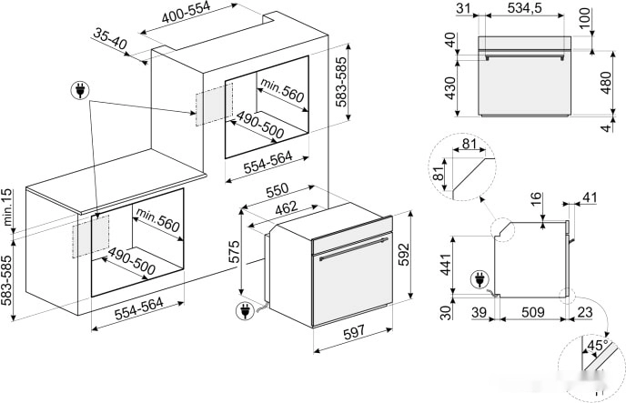 Духовой шкаф Smeg SO6302M2X