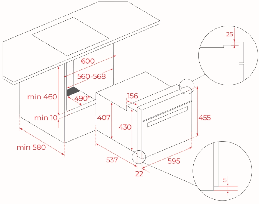 Электрический духовой шкаф Teka HLC 8400 LONDON BRICK