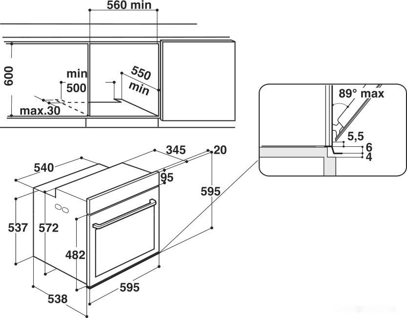 Электрический духовой шкаф Whirlpool W11I OM1 4MS2 H