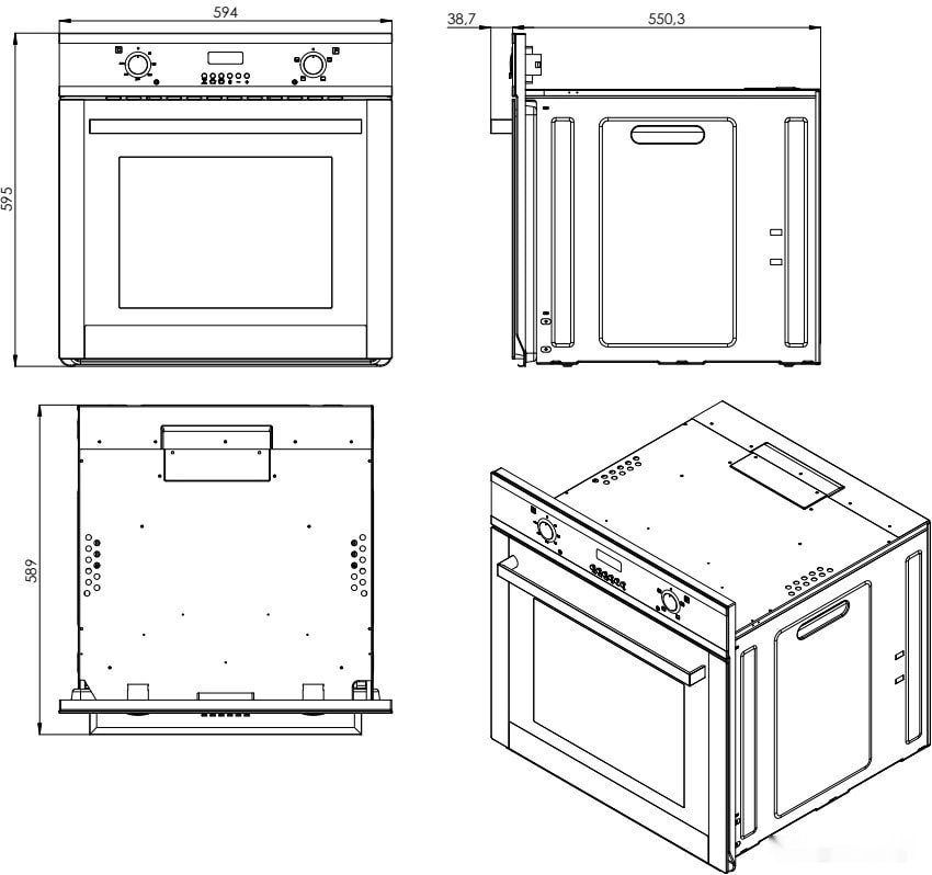 Духовой шкаф ZorG Technology BE6 RST (EMY) CR