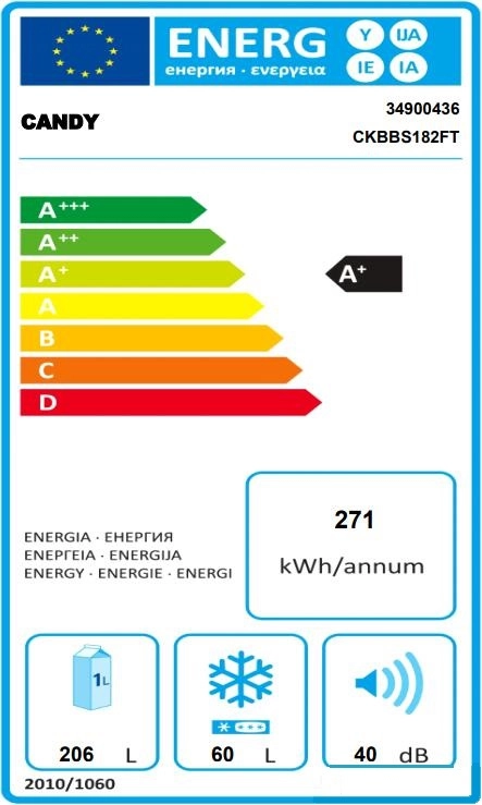 Холодильник Candy CKBBS182FT