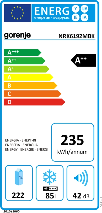 Холодильник Gorenje NRK 6192 MBK