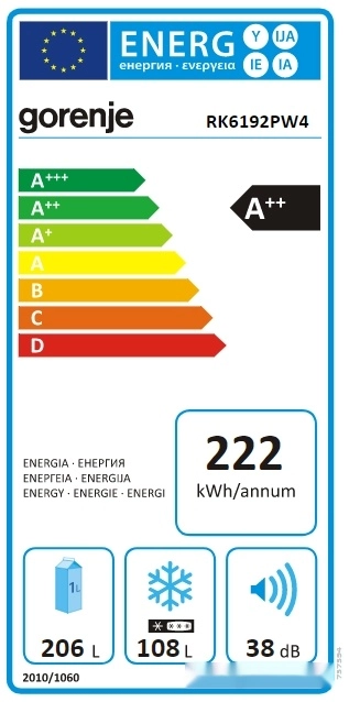 Холодильник Gorenje RK6192PW4