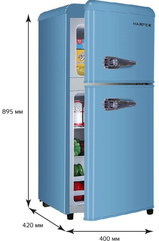 Холодильник HARPER HRF-T120M (голубой)