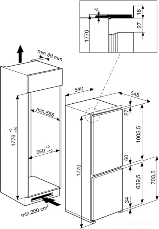 Холодильник Hotpoint-Ariston BCB 7030 AA F C