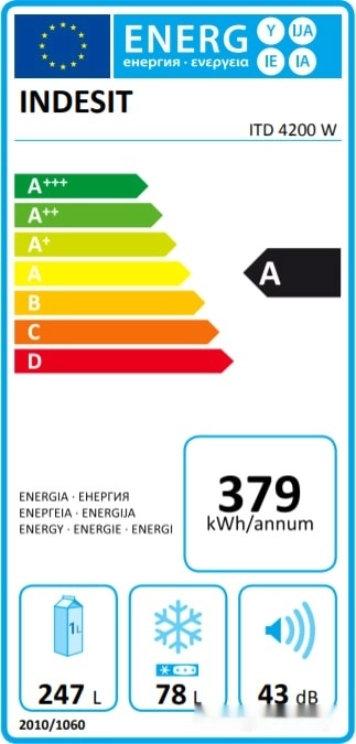 Холодильник Indesit ITD 4200 W