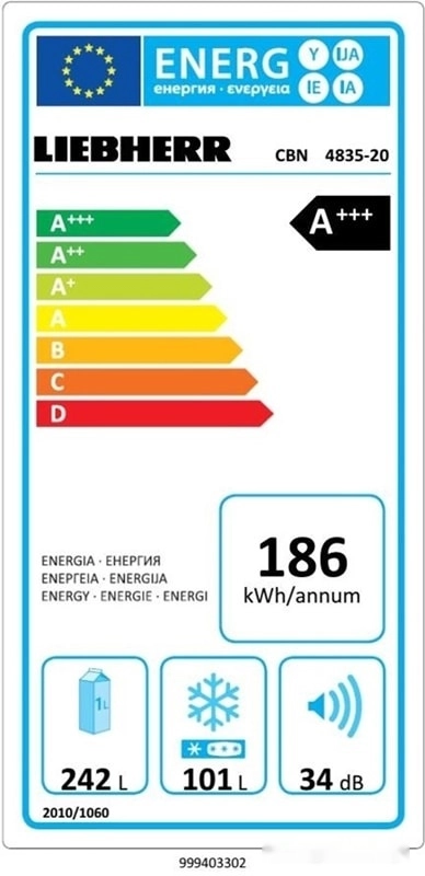 Холодильник Liebherr CBN 4835 Comfort