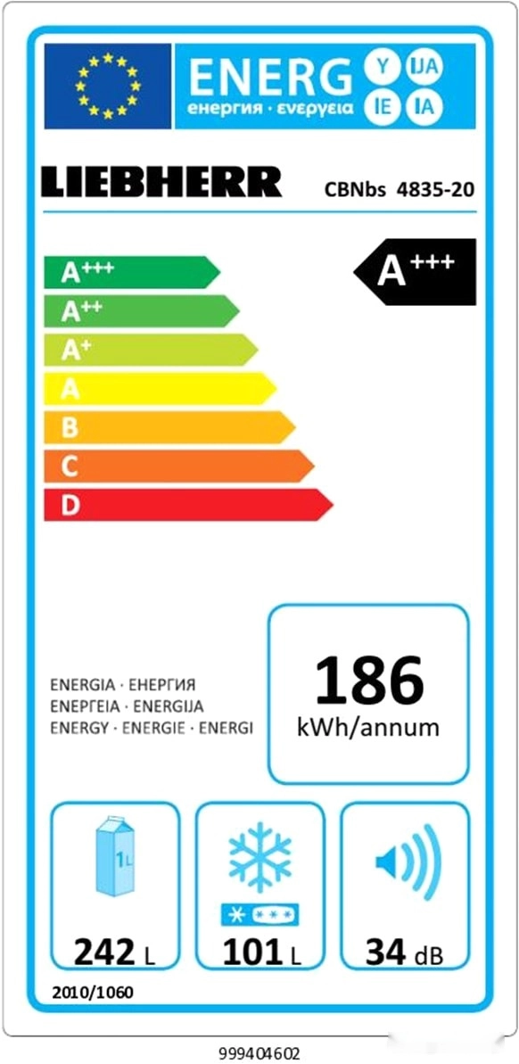 Холодильник Liebherr CBNbs 4835 Comfort
