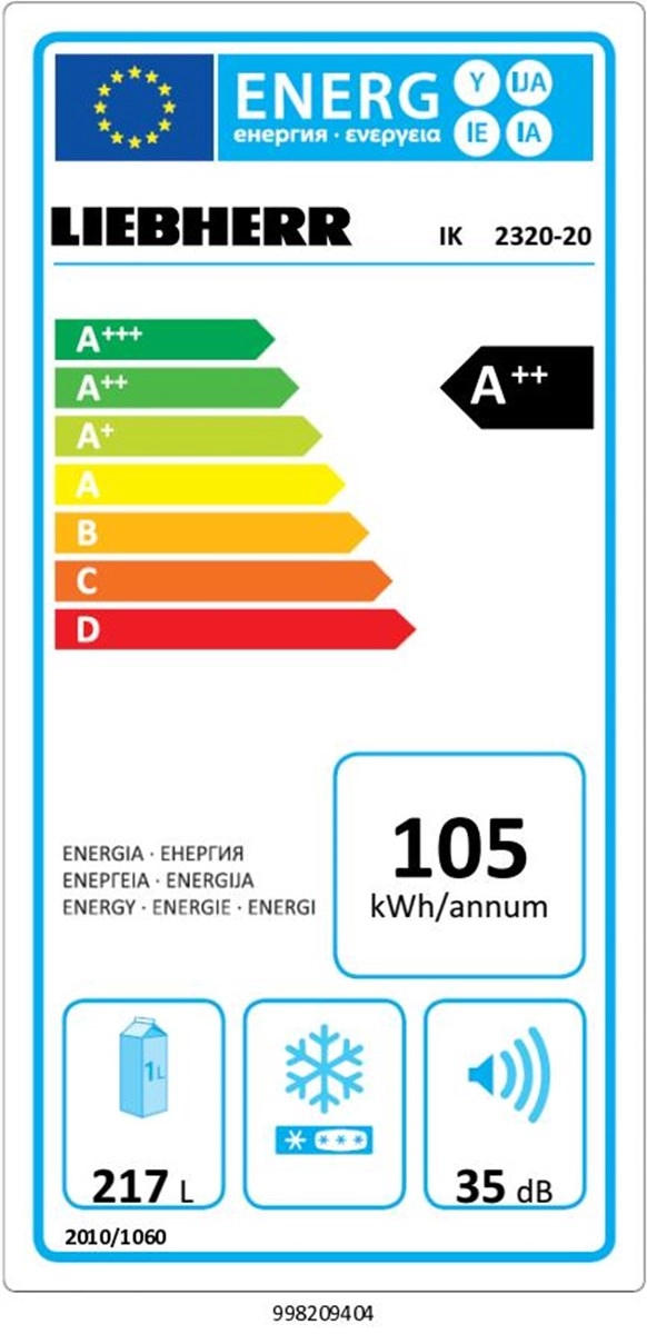Однокамерный холодильник Liebherr IK 2320 Comfort