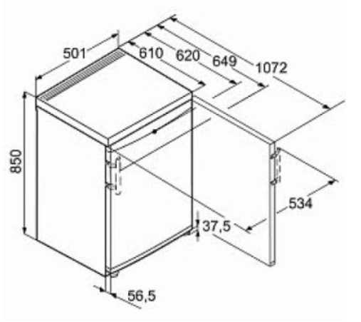 Однокамерный холодильник Liebherr T 1410 Comfort