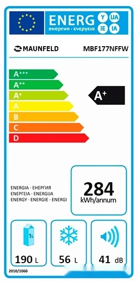Холодильник Maunfeld MBF177NFFW