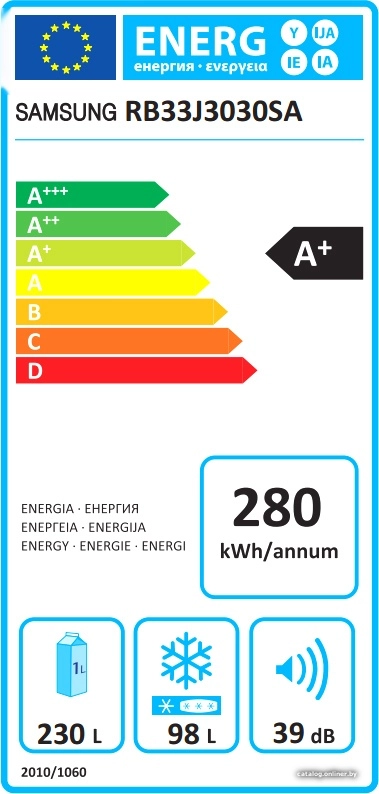 Холодильник Samsung RB33J3030SA