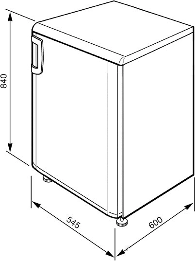 Однокамерный холодильник Smeg FA120APS