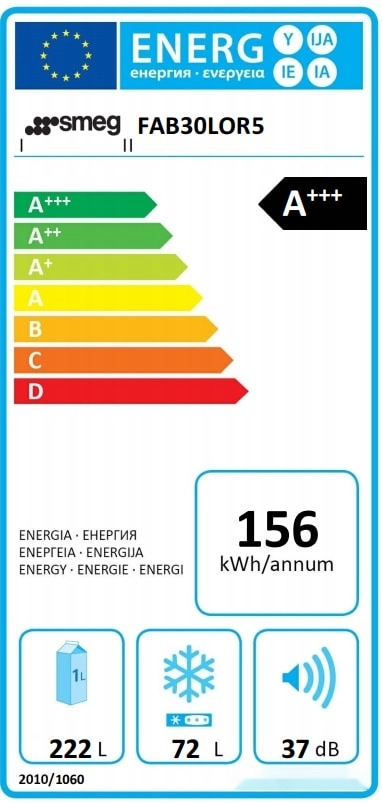 Холодильник Smeg FAB30LOR5