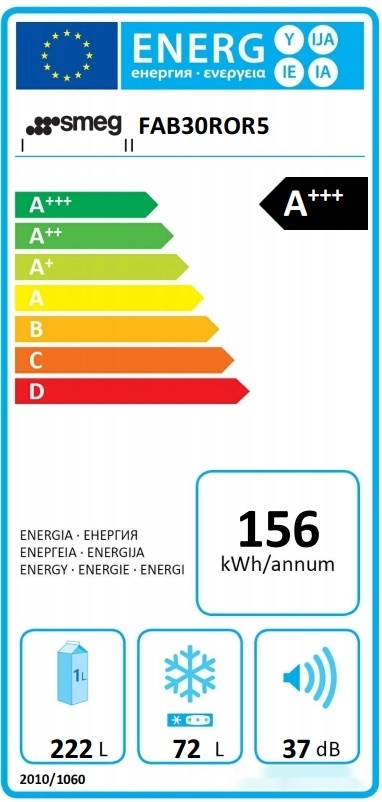 Холодильник Smeg FAB30ROR5