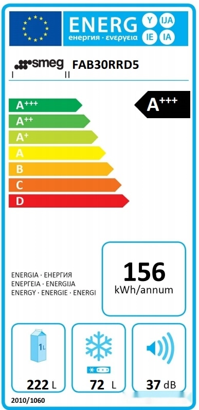 Холодильник Smeg FAB30RRD5