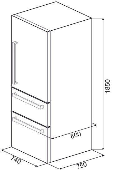 Холодильник Smeg FT41BXE