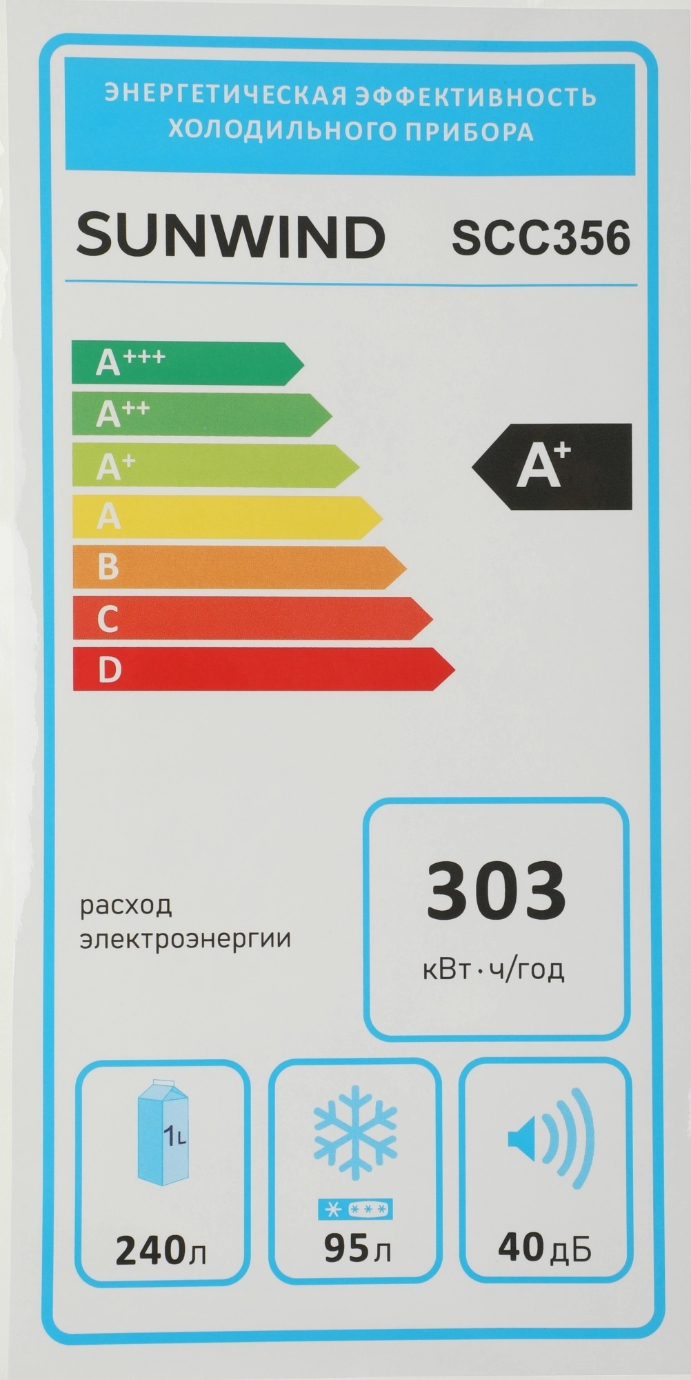 Холодильник SunWind SCC356 (Silver)