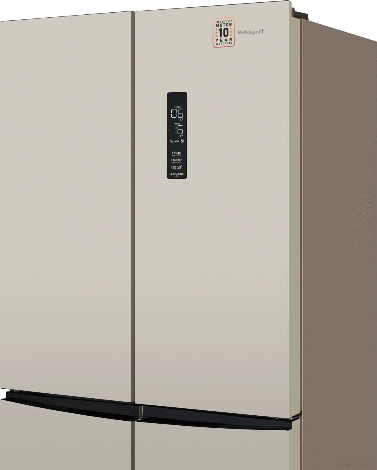 Четырёхдверный холодильник Weissgauff WCD 470 Be NoFrost Inverter