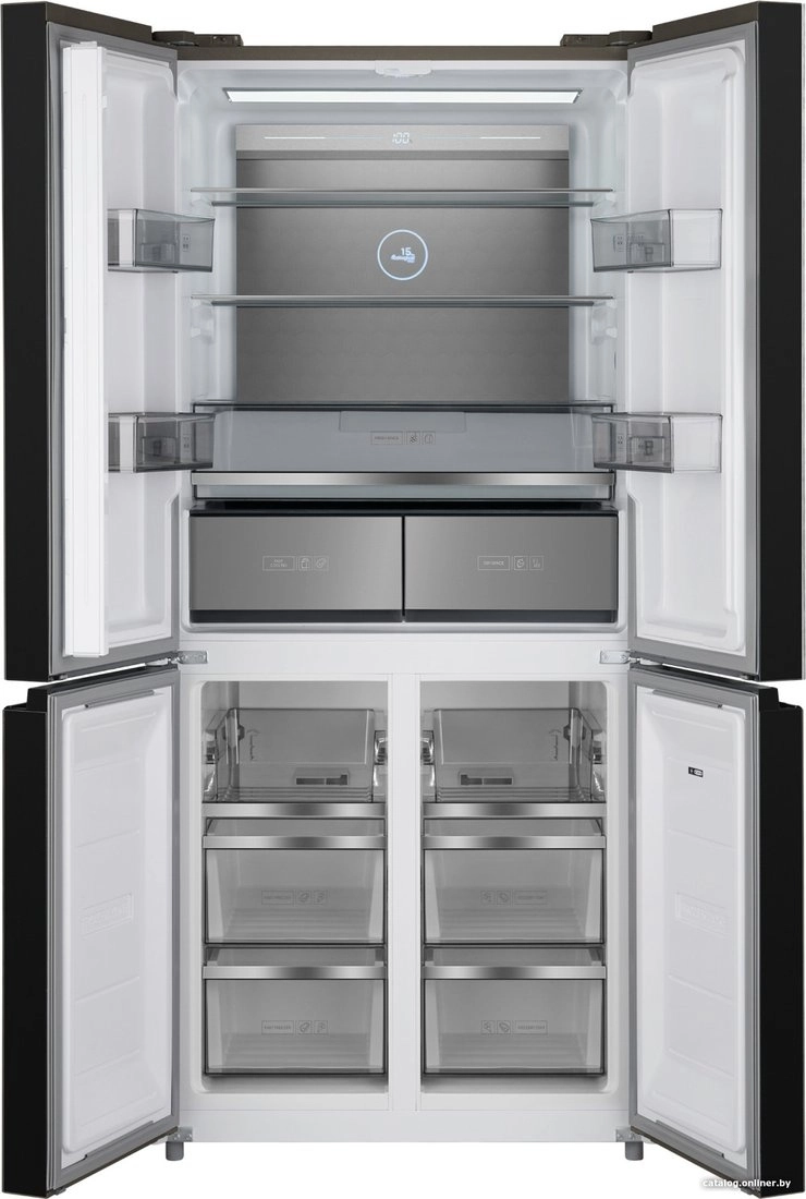 Холодильник side by side Weissgauff WCD 590 Nofrost Inverter Premium Biofresh Blue Glass