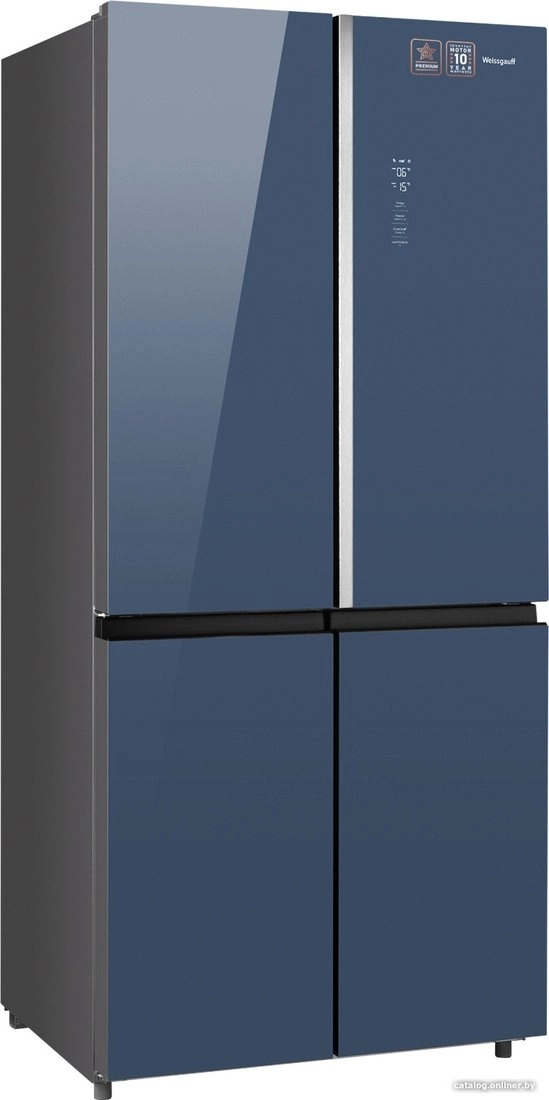 Холодильник side by side Weissgauff WCD 590 Nofrost Inverter Premium Biofresh Blue Glass