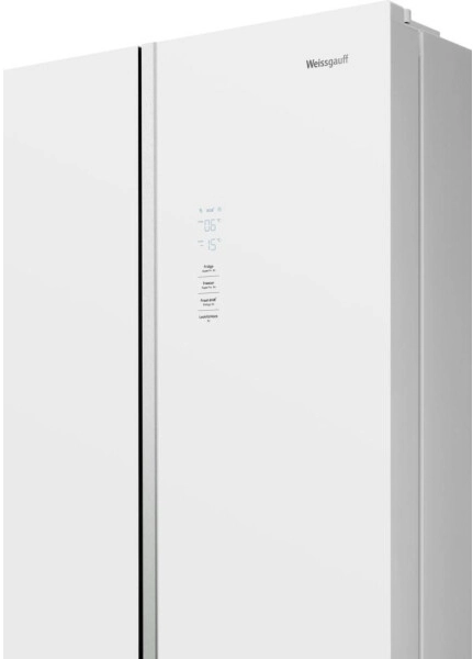 Холодильник side by side Weissgauff WCD 590 Nofrost Inverter Premium Biofresh White Glass