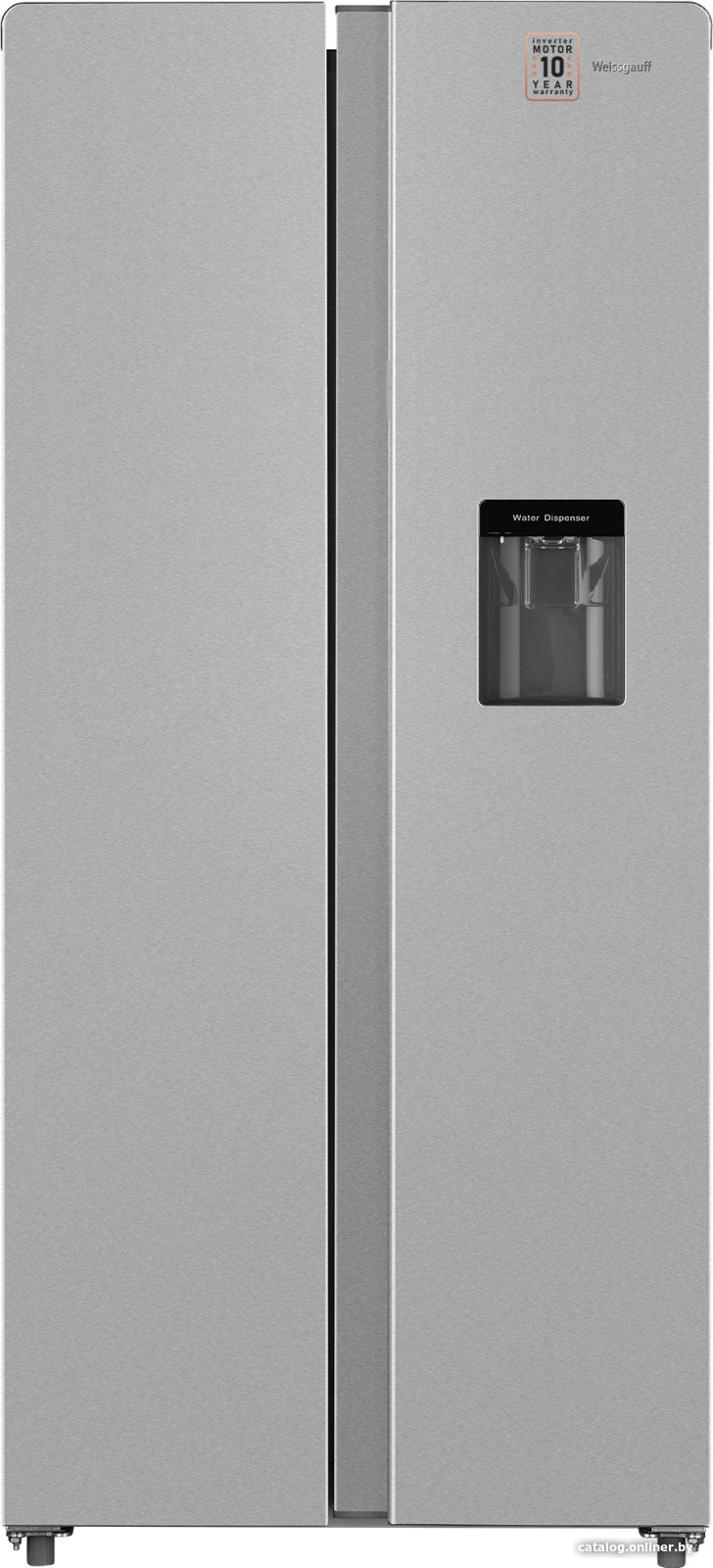 Холодильник side by side Weissgauff WSBS 600 X NoFrost Inverter Water Dispenser