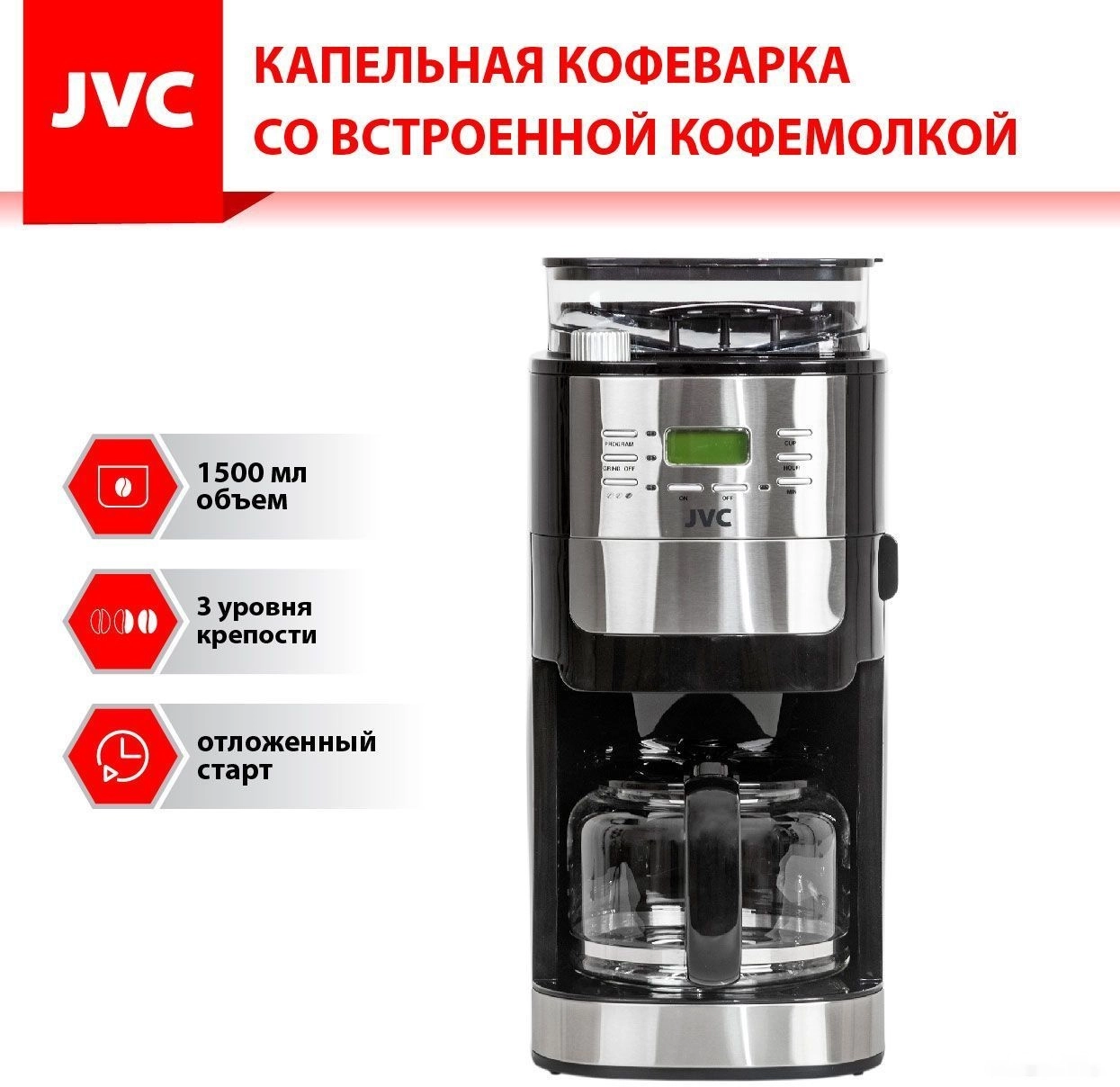 Капельная кофеварка JVC JK-CF31