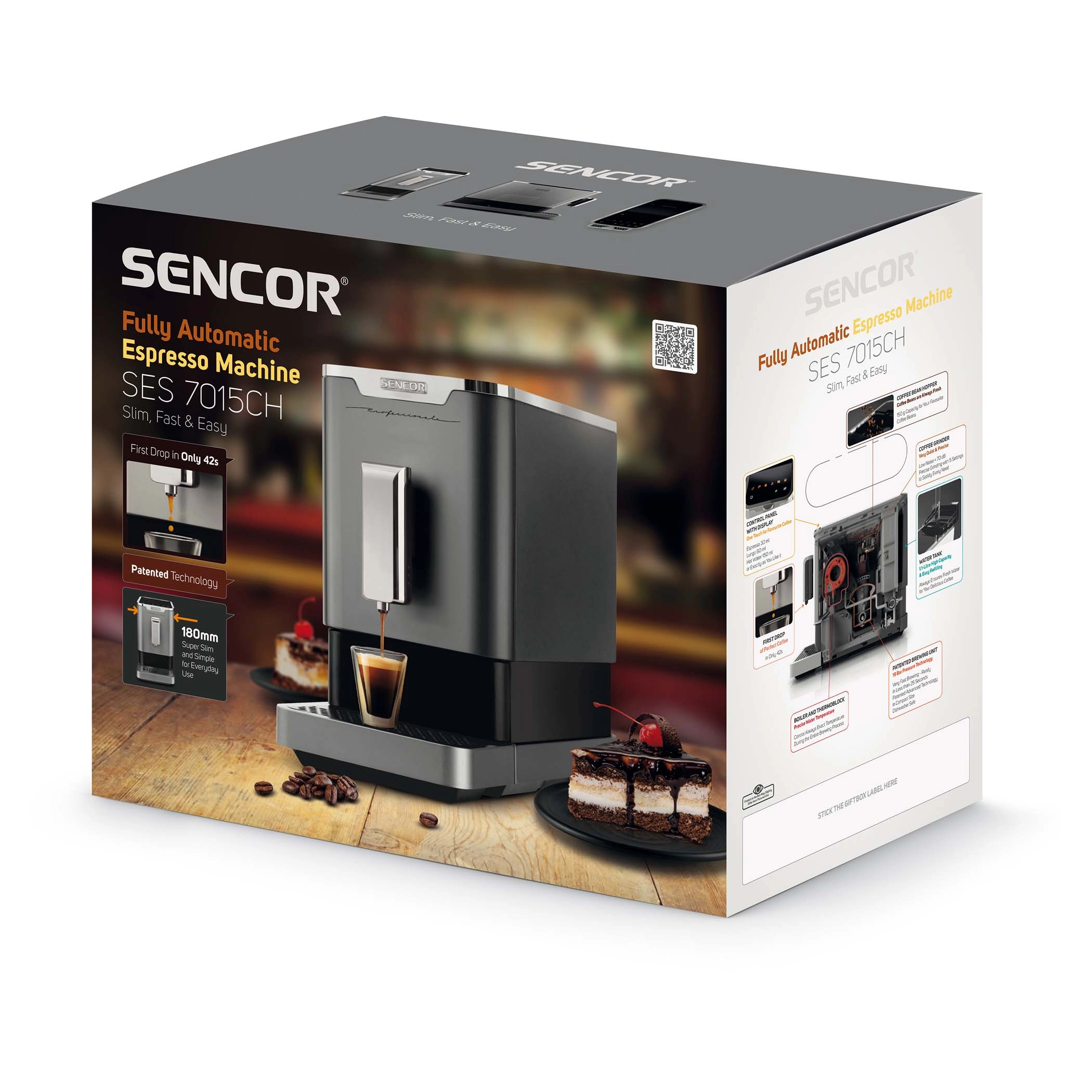 Эспрессо кофемашина Sencor SES 7015CH