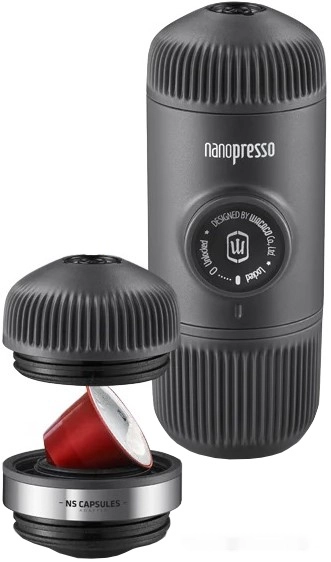 Ручная кофеварка Wacaco Nanopresso Grey + NS Adapter