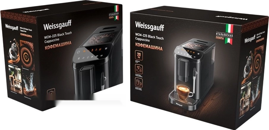 Кофемашина Weissgauff WCM-225 Black Touch Cappuccino