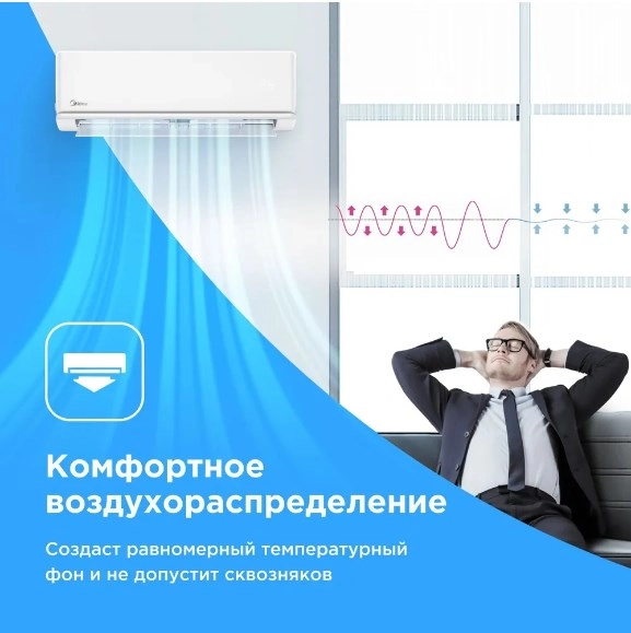 Кондиционер Midea Primary MSAG3-12HRN1-I/MSAG3-12HRN1-O