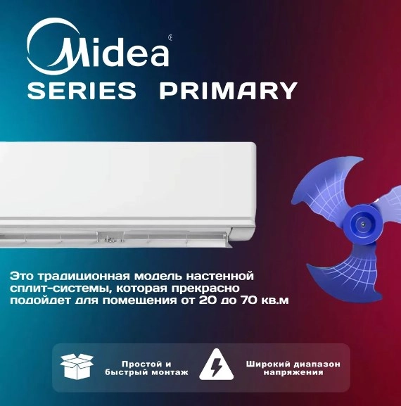 Кондиционер Midea Primary MSAG3-18HRN1-I/MSAG3-18HRN1-O