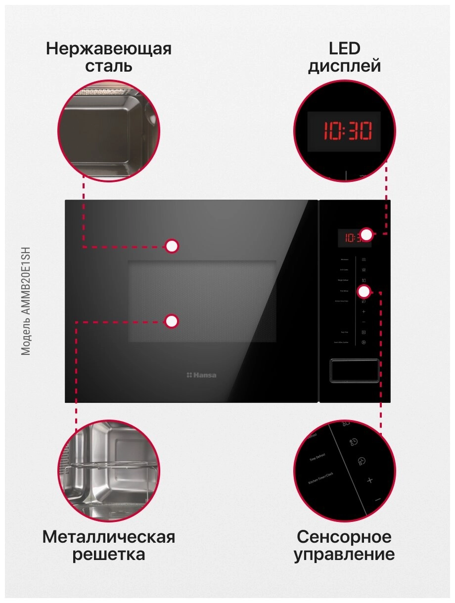 Микроволновая печь Hansa AMMB20E1SH
