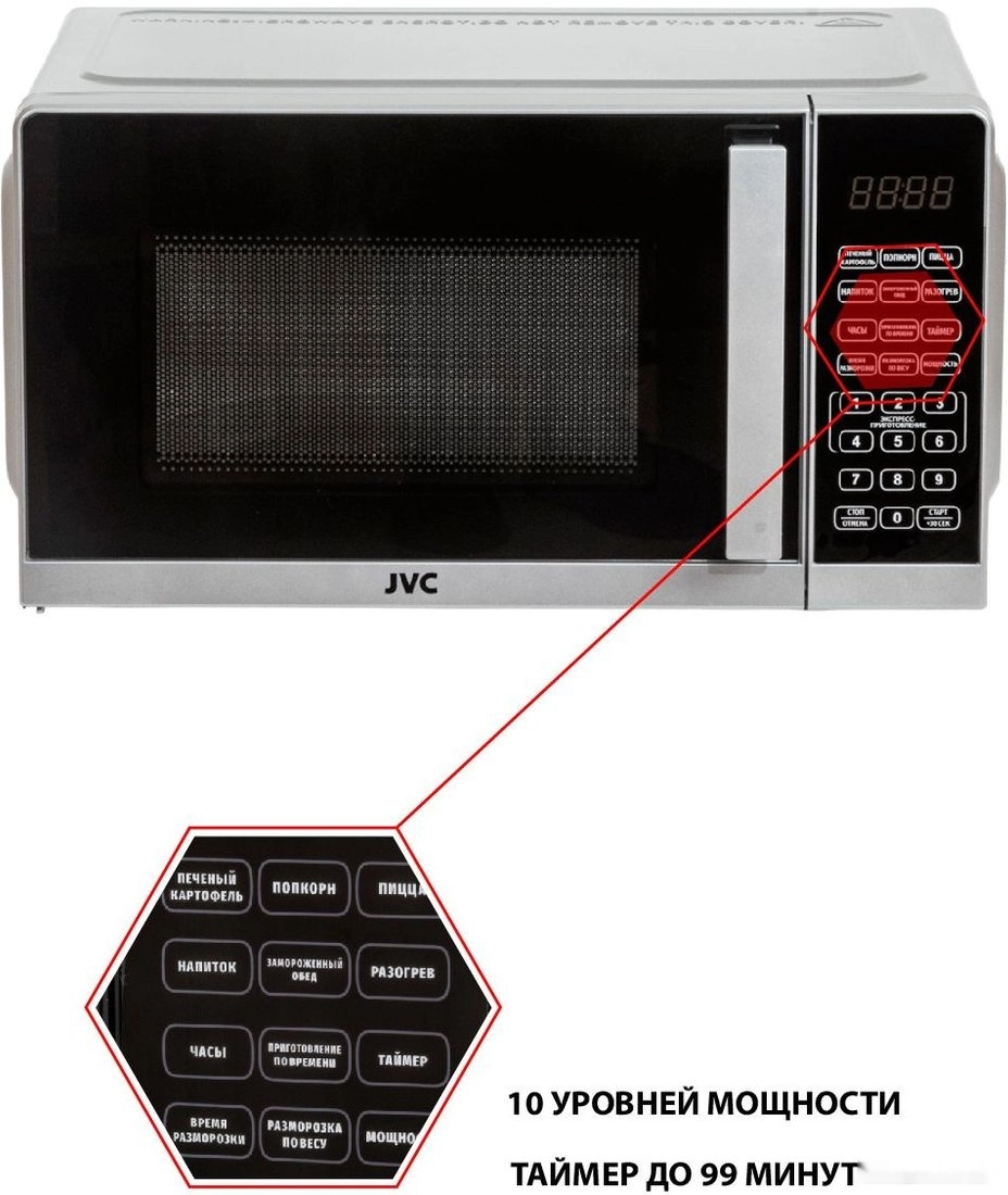 Микроволновая печь JVC JK-MW372S