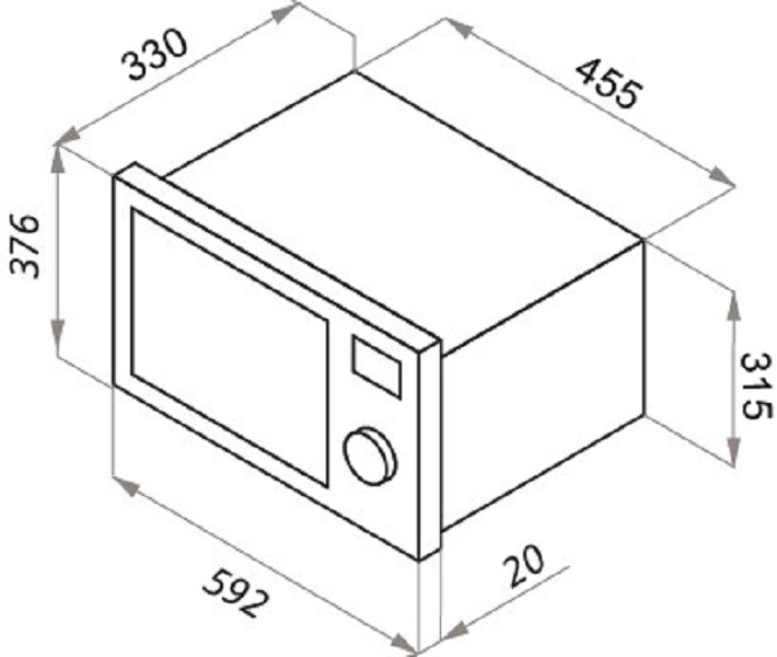 Микроволновая печь Maunfeld JBMO.20.5ERIB