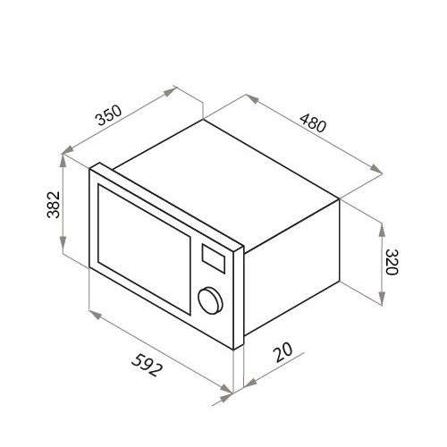 Микроволновая печь Maunfeld XBMO202SB