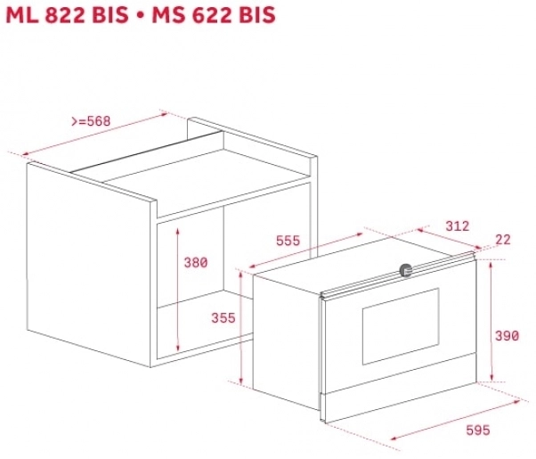 Микроволновая печь Teka ML 822 BIS L (черный)