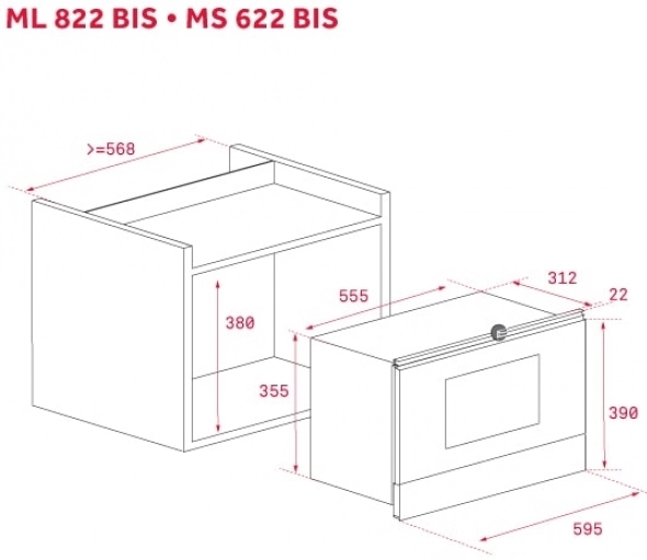 Микроволновая печь Teka ML 822 BIS WHITE-SS 40584302