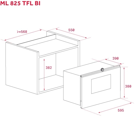 Микроволновая печь Teka ML 825 TFL BI